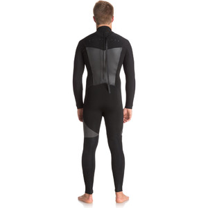 Quiksilver Syncro Series 3/2mm GBS Back Zip Wetsuit JET BLACK EQYW103037